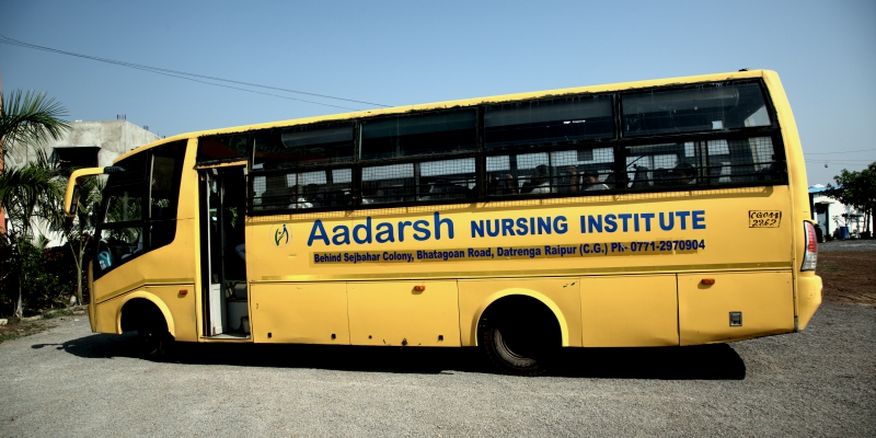 Aadarsh Nursing college Bus